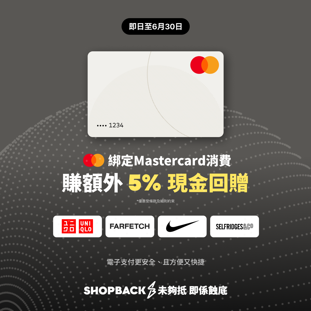 ShopBack與Mastercard合作推出獨家現金回贈促銷活動,為購物者提供一站式獎賞體驗和超值優惠。