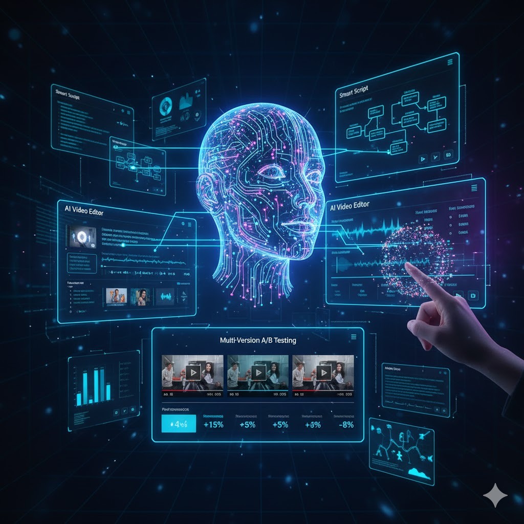 短影音製作：AI 驅動決策，透過多版本測試實現效率與精準優化