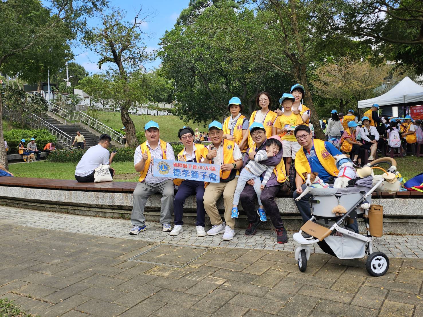大湖公園親子健走獅友攜手為兒癌防治加油 大湖公園親子健走獅友攜手為兒癌防治加油